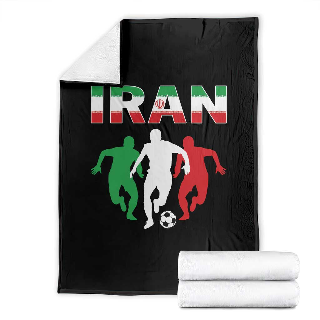 Supporting Iran Soccer Fan Throw Blanket Proud Persian Heritage Gift TS12 Black Print Your Wear