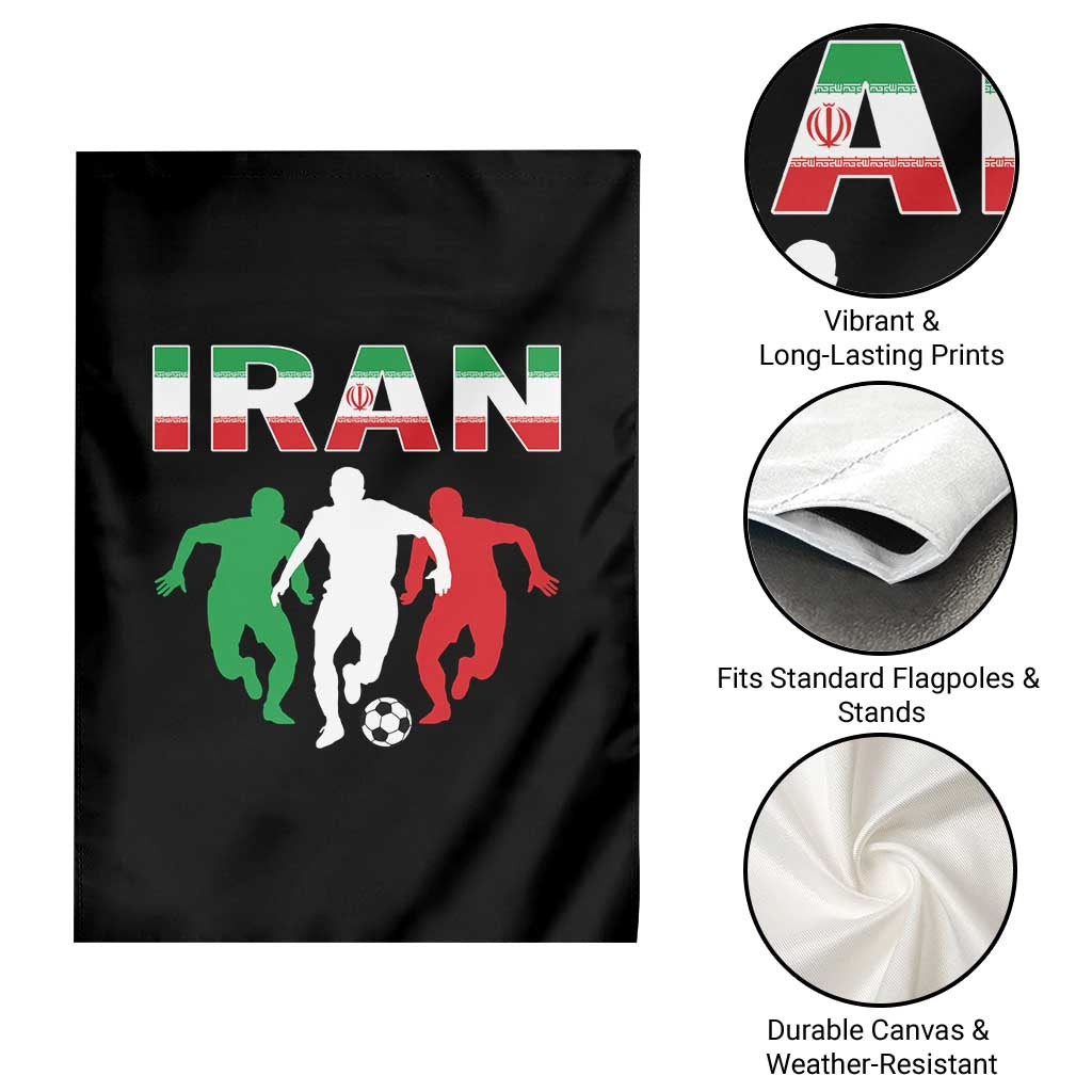 Supporting Iran Soccer Fan Garden Flag Proud Persian Heritage Gift TS12 Print Your Wear