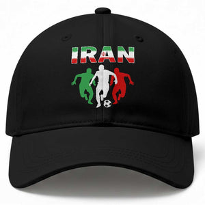 Supporting Iran Soccer Fan Baseball Cap Proud Persian Heritage Gift TS12 Print Your Wear