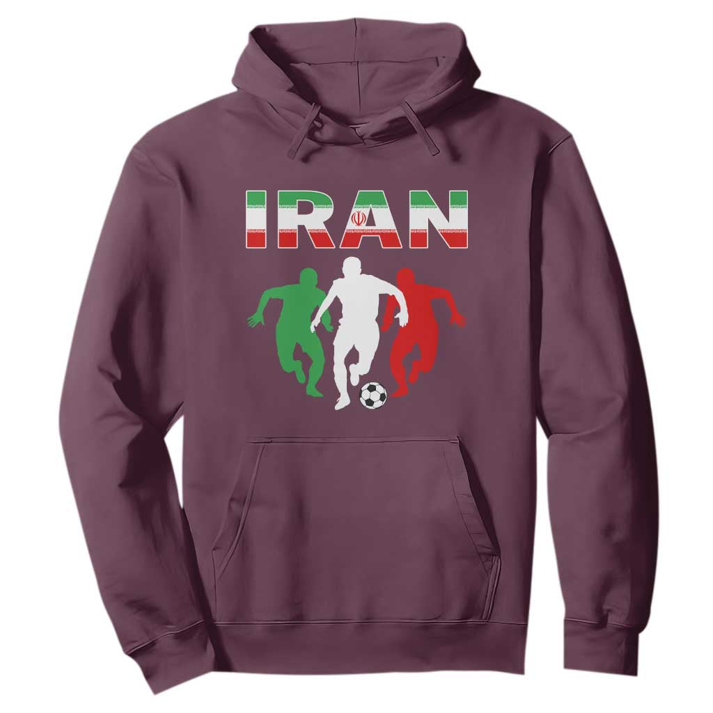 Supporting Iran Soccer Fan Hoodie Proud Persian Heritage Gift TS12 Maroon Print Your Wear