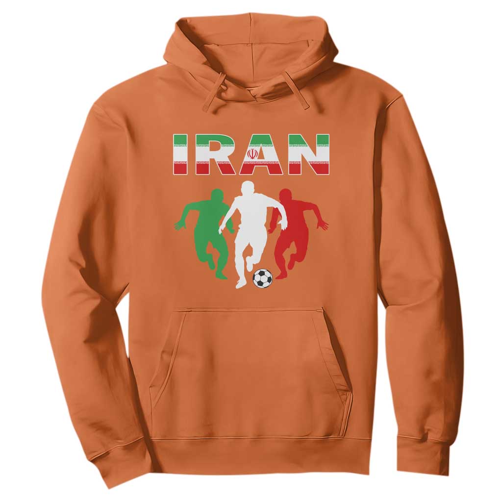 Supporting Iran Soccer Fan Hoodie Proud Persian Heritage Gift TS12 Orange Print Your Wear