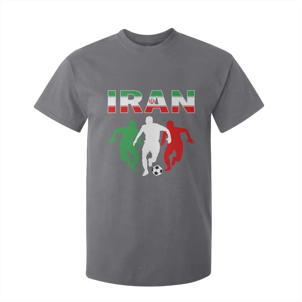Supporting Iran Soccer Fan T Shirt For Kid Proud Persian Heritage Gift TS12 Charcoal Print Your Wear