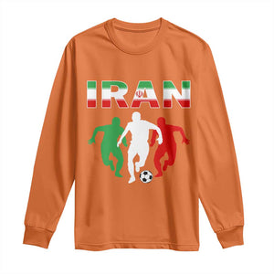 Supporting Iran Soccer Fan Long Sleeve Shirt Proud Persian Heritage Gift TS12 Orange Print Your Wear