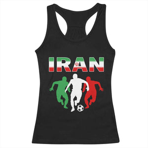 Supporting Iran Soccer Fan Racerback Tank Top Proud Persian Heritage Gift TS12 Black Print Your Wear