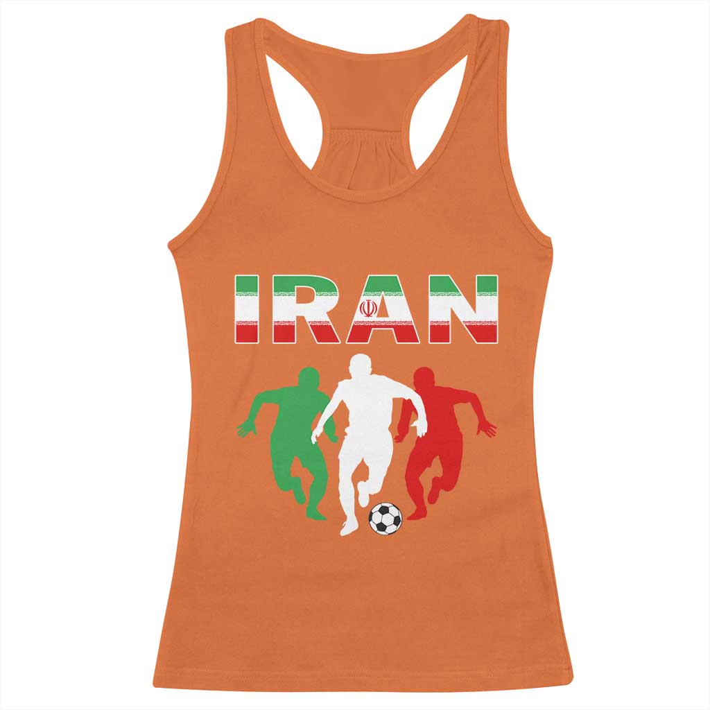 Supporting Iran Soccer Fan Racerback Tank Top Proud Persian Heritage Gift TS12 Orange Print Your Wear