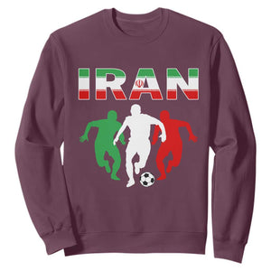 Supporting Iran Soccer Fan Sweatshirt Proud Persian Heritage Gift TS12 Maroon Print Your Wear