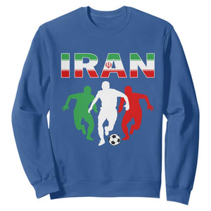 Supporting Iran Soccer Fan Sweatshirt Proud Persian Heritage Gift TS12 Royal Blue Print Your Wear