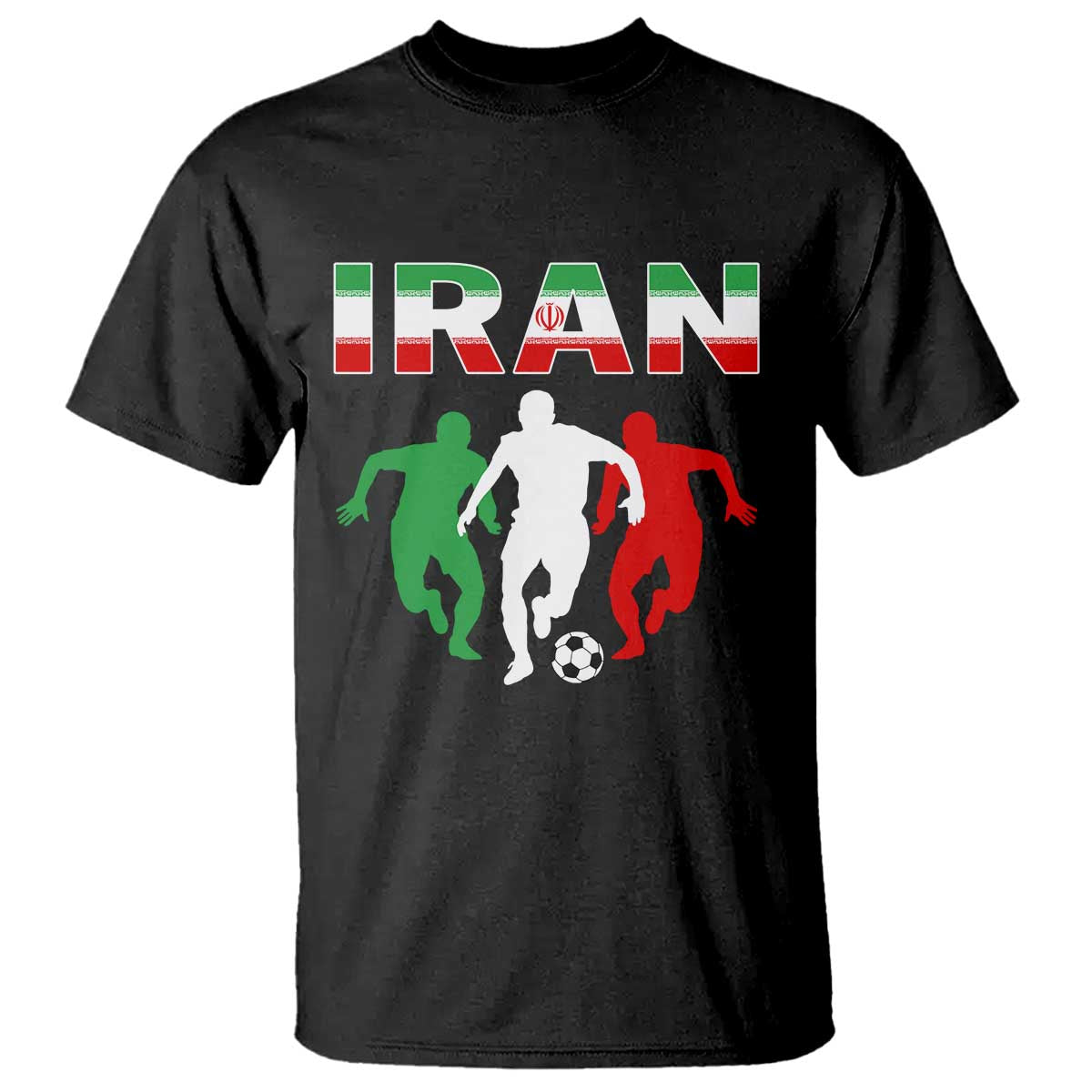 Supporting Iran Soccer Fan T Shirt Proud Persian Heritage Gift TS12 Black Print Your Wear