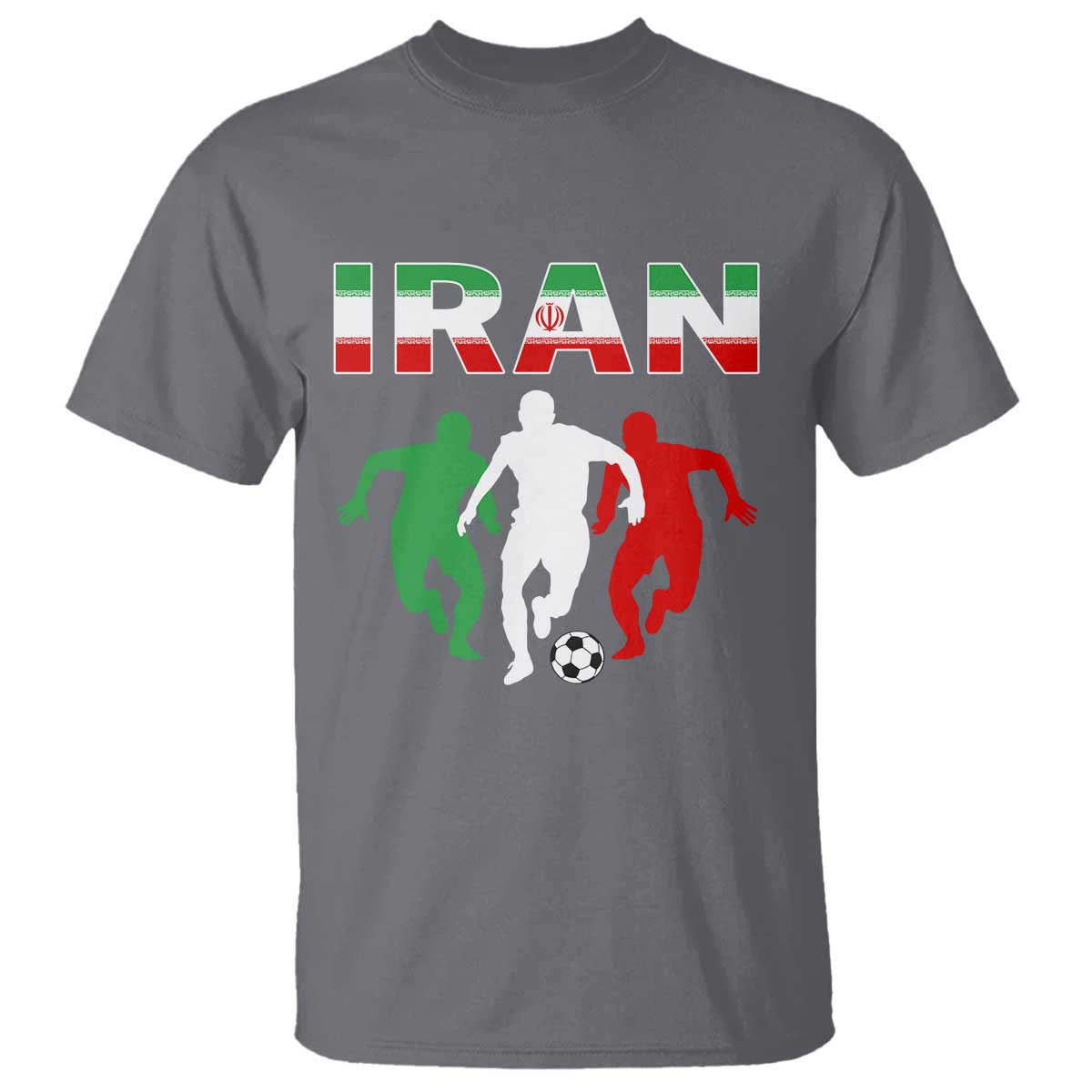 Supporting Iran Soccer Fan T Shirt Proud Persian Heritage Gift TS12 Charcoal Print Your Wear