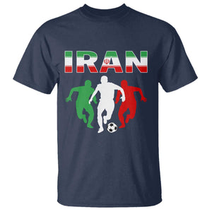 Supporting Iran Soccer Fan T Shirt Proud Persian Heritage Gift TS12 Navy Print Your Wear