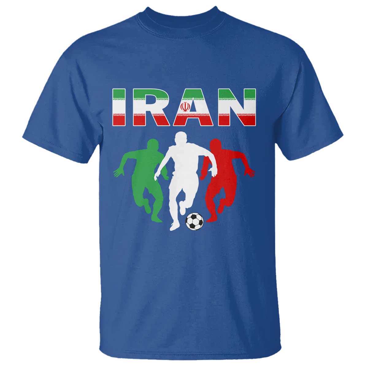 Supporting Iran Soccer Fan T Shirt Proud Persian Heritage Gift TS12 Royal Blue Print Your Wear