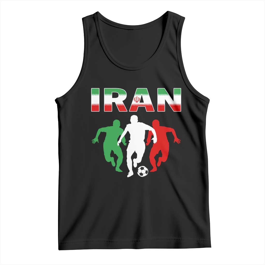 Supporting Iran Soccer Fan Tank Top Proud Persian Heritage Gift TS12 Black Print Your Wear