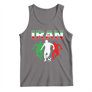 Supporting Iran Soccer Fan Tank Top Proud Persian Heritage Gift TS12 Deep Heather Print Your Wear