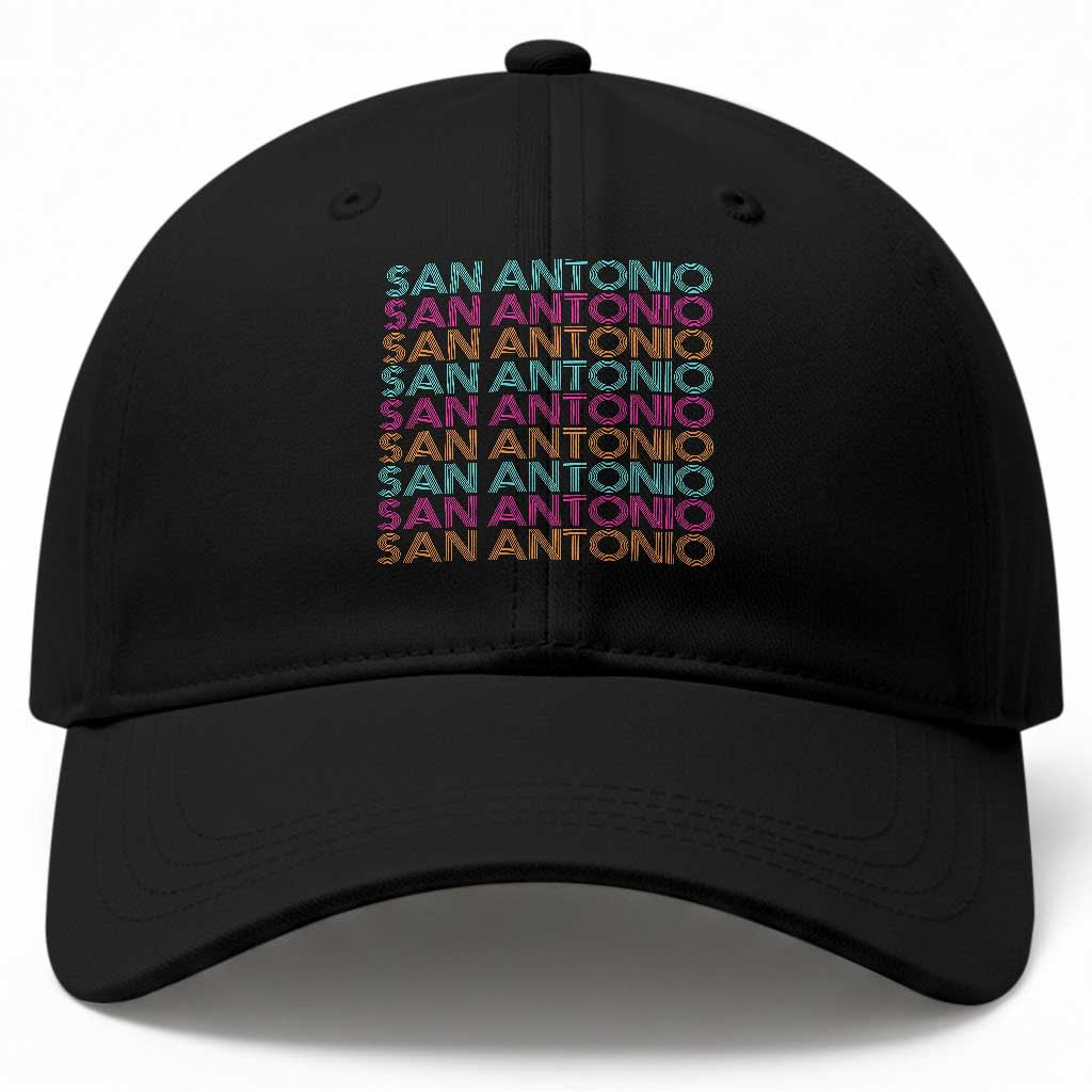 Vintage San Antonio Hoops Pride Baseball Cap Retro Basketball Fan TS12 Print Your Wear