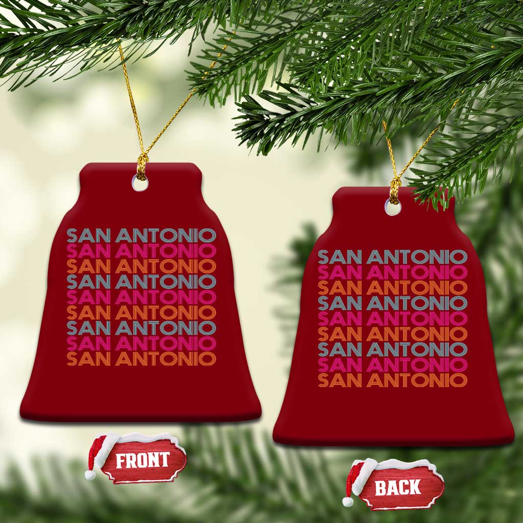 Vintage San Antonio Hoops Pride Ceramic Ornament Retro Basketball Fan TS12 Print Your Wear
