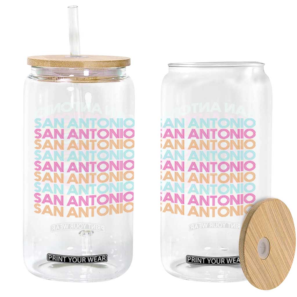 Vintage San Antonio Hoops Pride Glass Can Retro Basketball Fan TS12 Print Your Wear