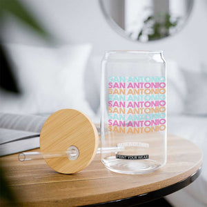 Vintage San Antonio Hoops Pride Glass Can Retro Basketball Fan TS12 Print Your Wear