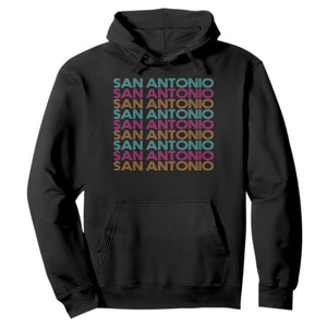 Vintage San Antonio Hoops Pride Hoodie Retro Basketball Fan TS12 Black Print Your Wear