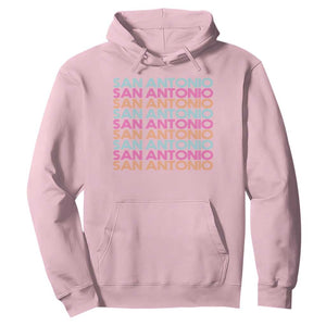 Vintage San Antonio Hoops Pride Hoodie Retro Basketball Fan TS12 Light Pink Print Your Wear