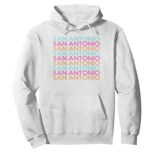 Vintage San Antonio Hoops Pride Hoodie Retro Basketball Fan TS12 White Print Your Wear