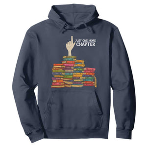Just One More Chapter Hoodie Funny Book Lover TS12 Navy Print Your Wear