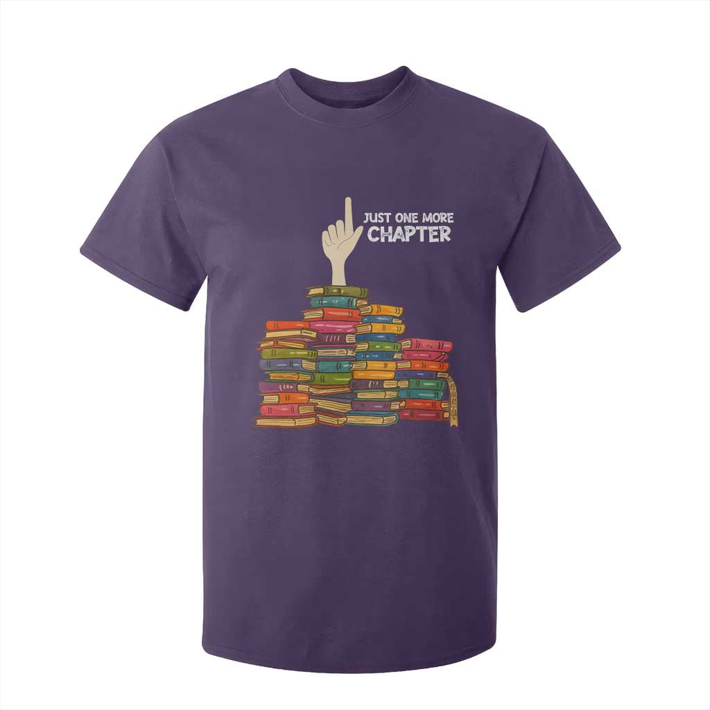 Just One More Chapter T Shirt For Kid Funny Book Lover TS12 Purple Print Your Wear
