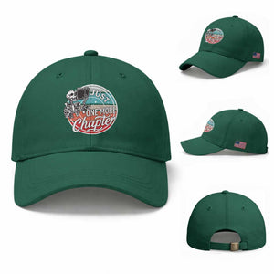 Just One More Chapter Baseball Cap Funny Skeleton Reading Book TS12 Baseball Cap Universal Fit Irish Green Print Your Wear