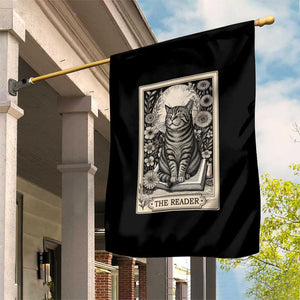 Funny Bookish Kitty Lover Garden Flag The Reader Tarot Card Book Lover Gift TS12 Print Your Wear