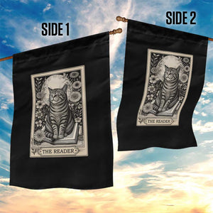 Funny Bookish Kitty Lover Garden Flag The Reader Tarot Card Book Lover Gift TS12 Print Your Wear