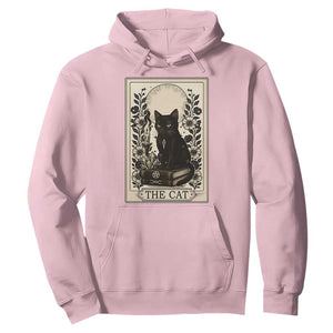Funny The Cat Book Hoodie Kitty Lover Tarot Card TS12 Light Pink Print Your Wear