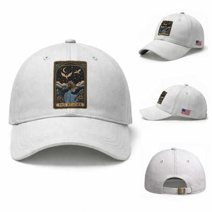 Funny The Reader Tarot Card Baseball Cap Girl Reading Fantasy Book TS12 Baseball Cap Universal Fit White Print Your Wear