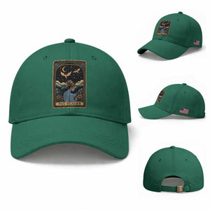 Funny The Reader Tarot Card Baseball Cap Girl Reading Fantasy Book TS12 Baseball Cap Universal Fit Irish Green Print Your Wear