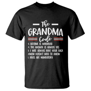 The Grandma Code T Shirt Humorous Grandmother Rules Graphic TS12 Black Print Your Wear