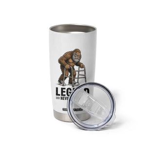 Funny Old Bigfoot Retirement Gift Tumbler Cup Legend Never Retires TS12 Print Your Wear