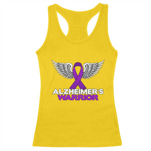 Alzheimers Warrior Racerback Tank Top Purple Ribbon Angel Wings Memory Support Gift TS12 Daisy Print Your Wear