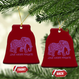 Love Never Forgets Elephant Mandala Ceramic Ornament Animal Lover Gift TS12 Print Your Wear