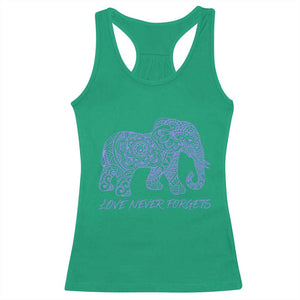 Love Never Forgets Elephant Mandala Racerback Tank Top Animal Lover Gift TS12 Irish Green Print Your Wear