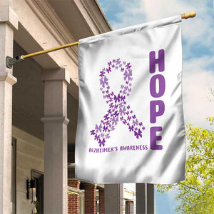 Hope Alzheimer's Awareness Purple Butterfly Ribbon Support Garden Flag TS12 Print Your Wear