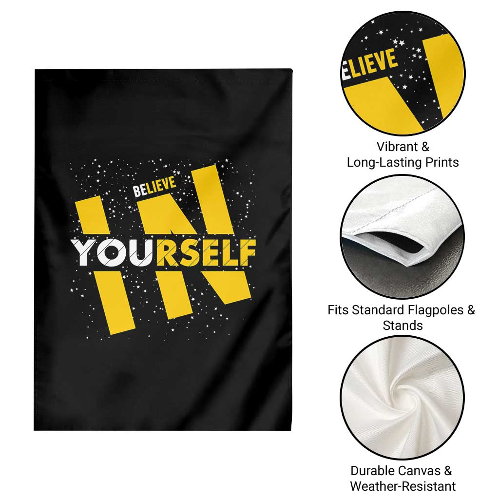 Inspirational Quote Garden Flag Believe In Yourself Motivation TS12 Print Your Wear