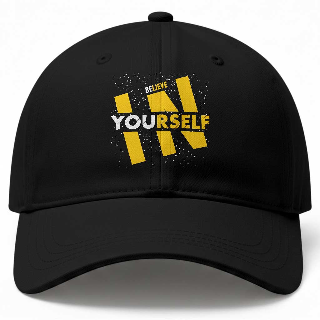Inspirational Quote Baseball Cap Believe In Yourself Motivation TS12 Print Your Wear