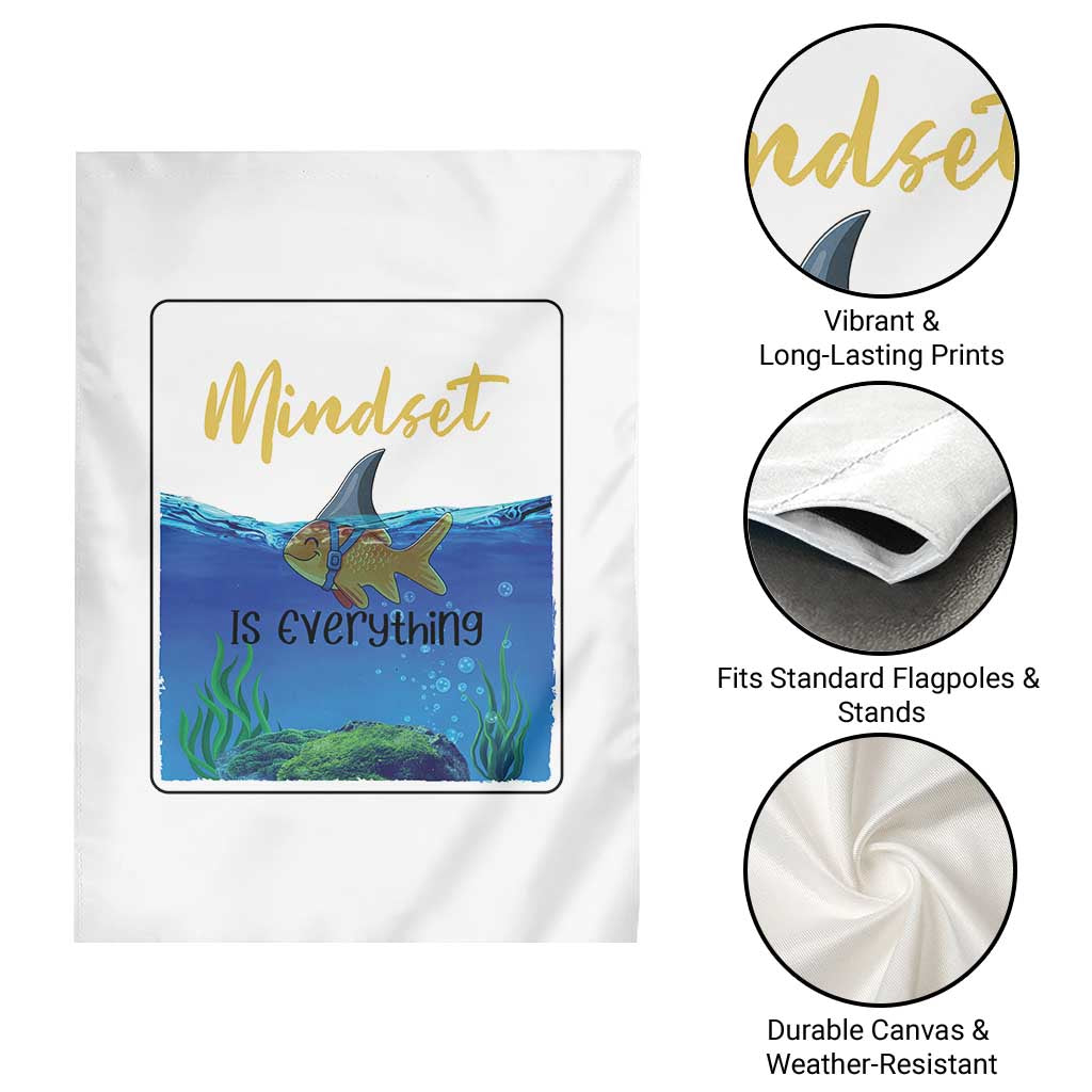 Mindset Is Everything Garden Flag Positive Thinking Motivation TS12 Print Your Wear