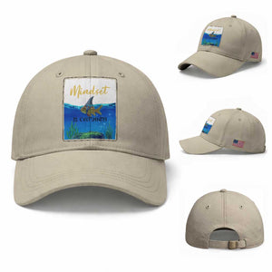 Mindset Is Everything Baseball Cap Positive Thinking Motivation TS12 Baseball Cap Universal Fit Beige Print Your Wear