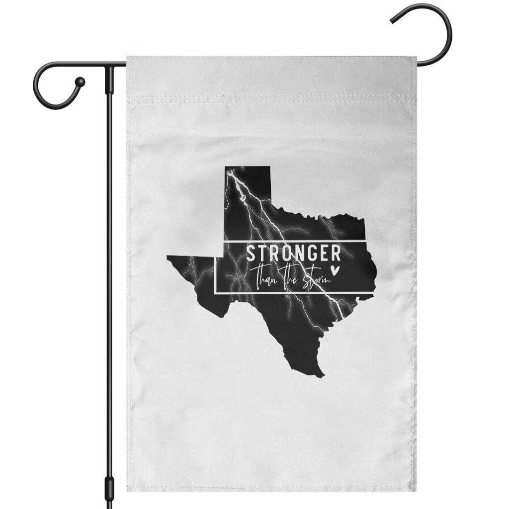 Strong Texas Garden Flag Stronger Than The Storm Quote TS12 White Print Your Wear