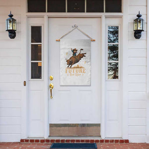 Cute Cowboy Rodeo Western Gift Garden Flag Future Bull Rider