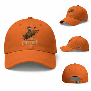 Cute Cowboy Rodeo Western Gift Baseball Cap Future Bull Rider