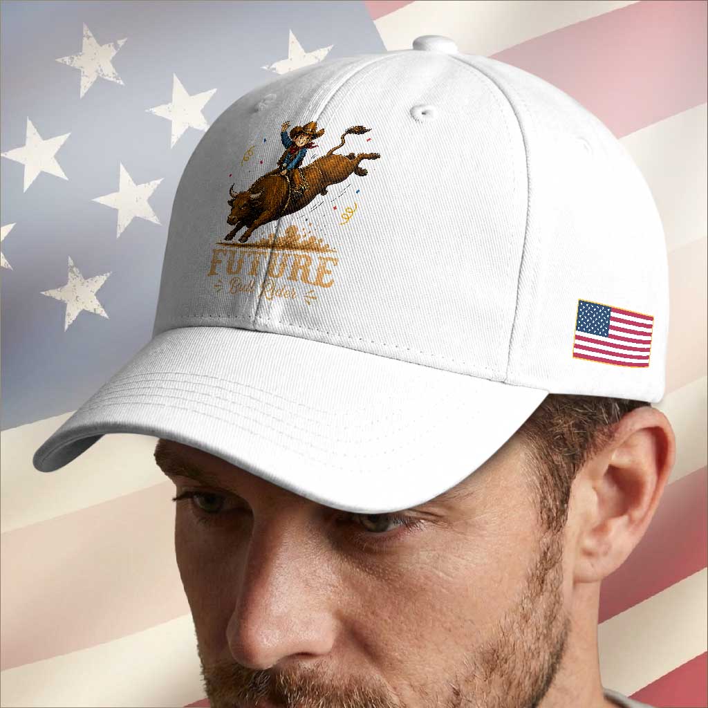 Cute Cowboy Rodeo Western Gift Baseball Cap Future Bull Rider