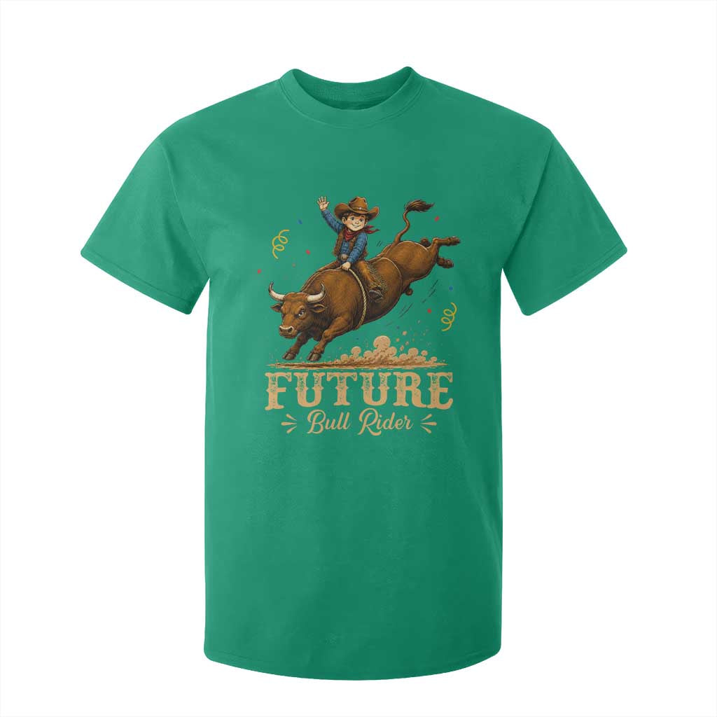 Cute Cowboy Rodeo Western Gift T Shirt For Kid Future Bull Rider