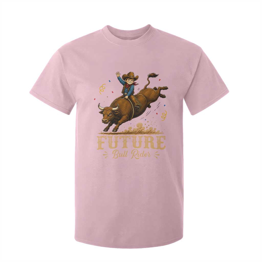 Cute Cowboy Rodeo Western Gift T Shirt For Kid Future Bull Rider