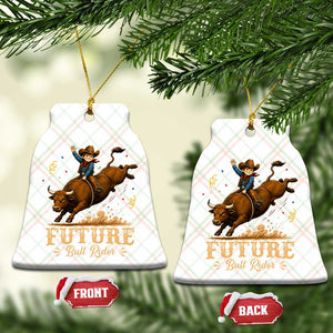 Cute Cowboy Rodeo Western Gift Ceramic Ornament Future Bull Rider