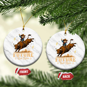 Cute Cowboy Rodeo Western Gift Ceramic Ornament Future Bull Rider